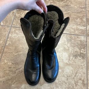 double zip shearling lined boots - Officine creative